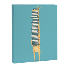 A Book Lover (blue) Canvas Print