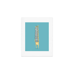 A Book Lover (blue) Art Print