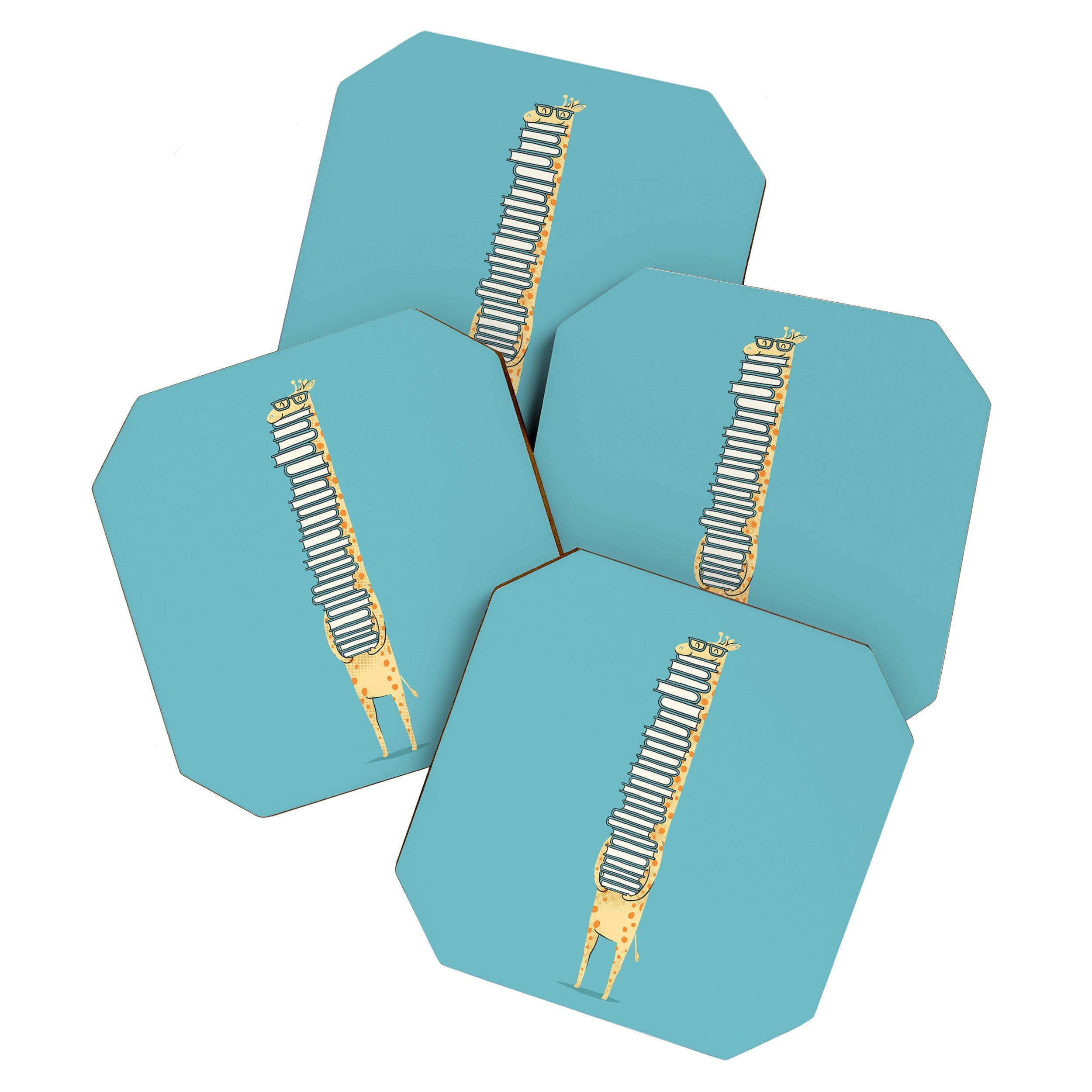 A Book Lover (blue) Coaster
