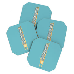 A Book Lover (blue) Coaster