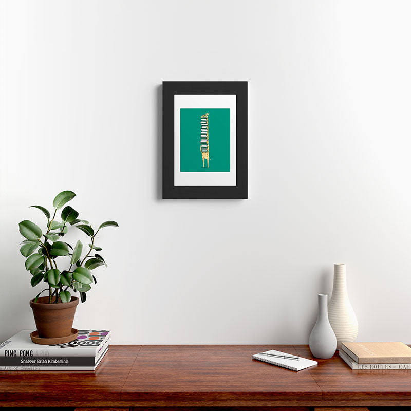 A book lover Framed Art Print