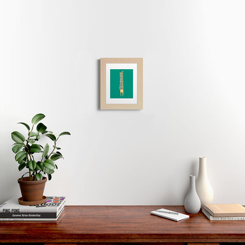 A book lover Framed Art Print