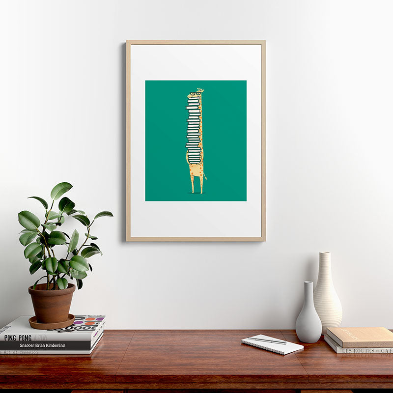 A book lover Framed Art Print