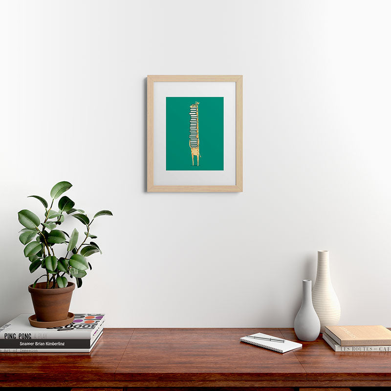 A book lover Framed Art Print