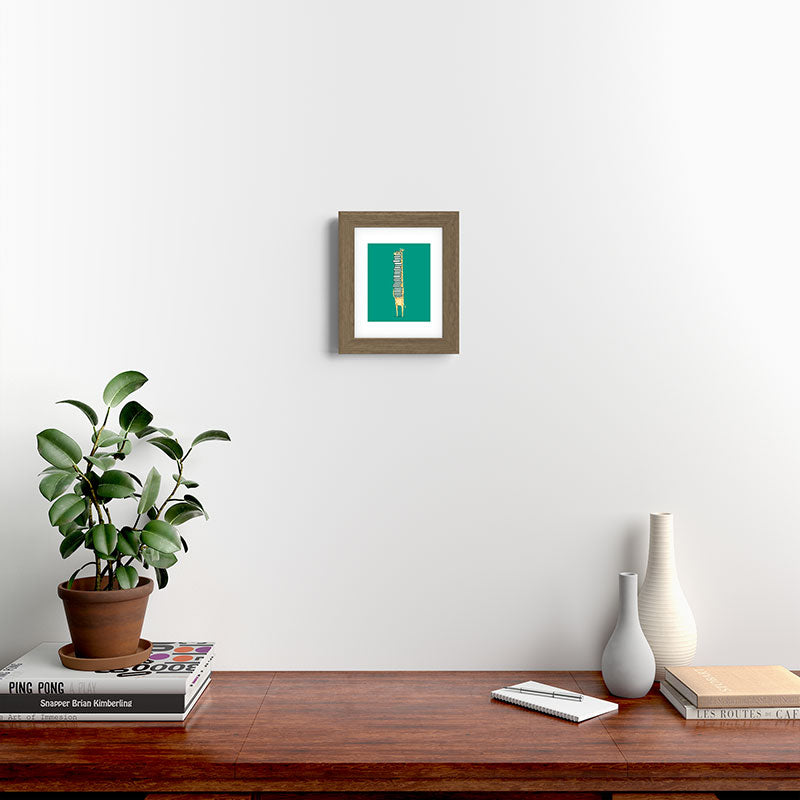 A book lover Framed Art Print