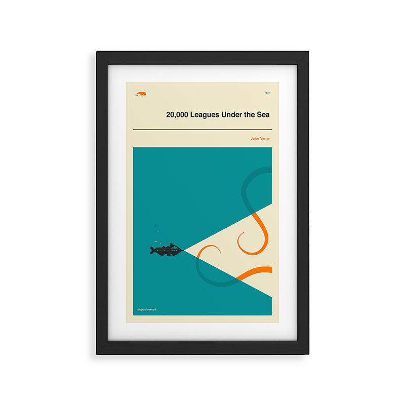 20,000 Leagues Under the Sea Framed Art Print