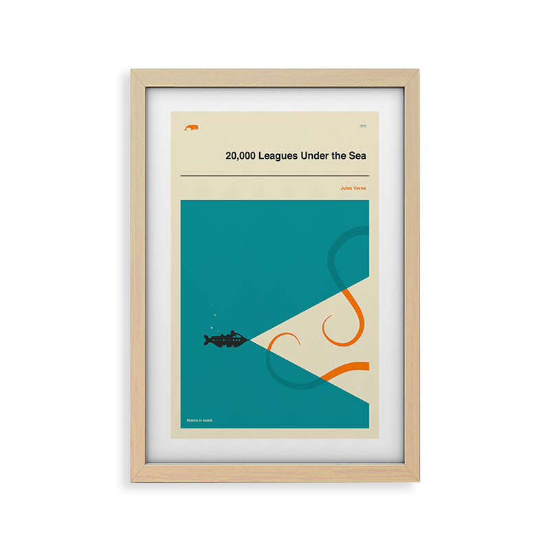 20,000 Leagues Under the Sea Framed Art Print