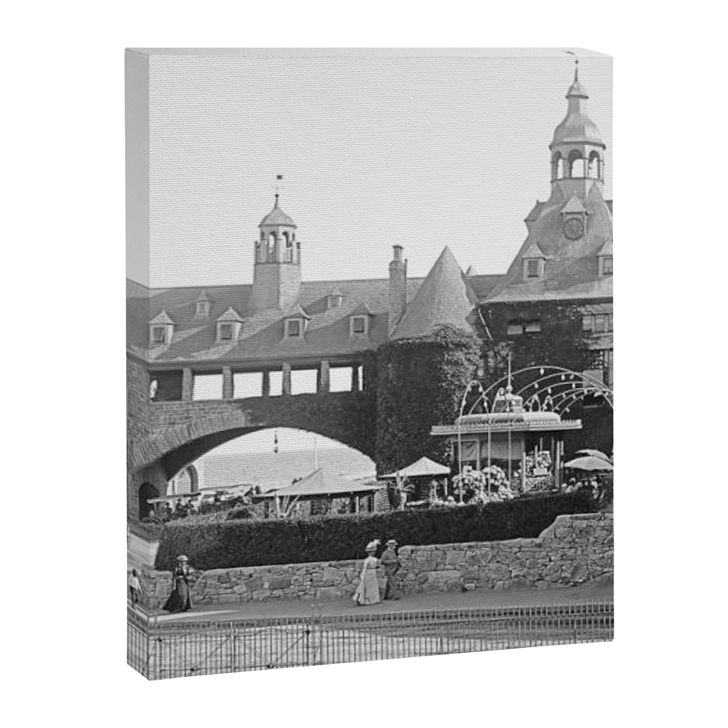 1890 Narragansett Towers & Casino, Narragansett, Rhode Island Canvas Print