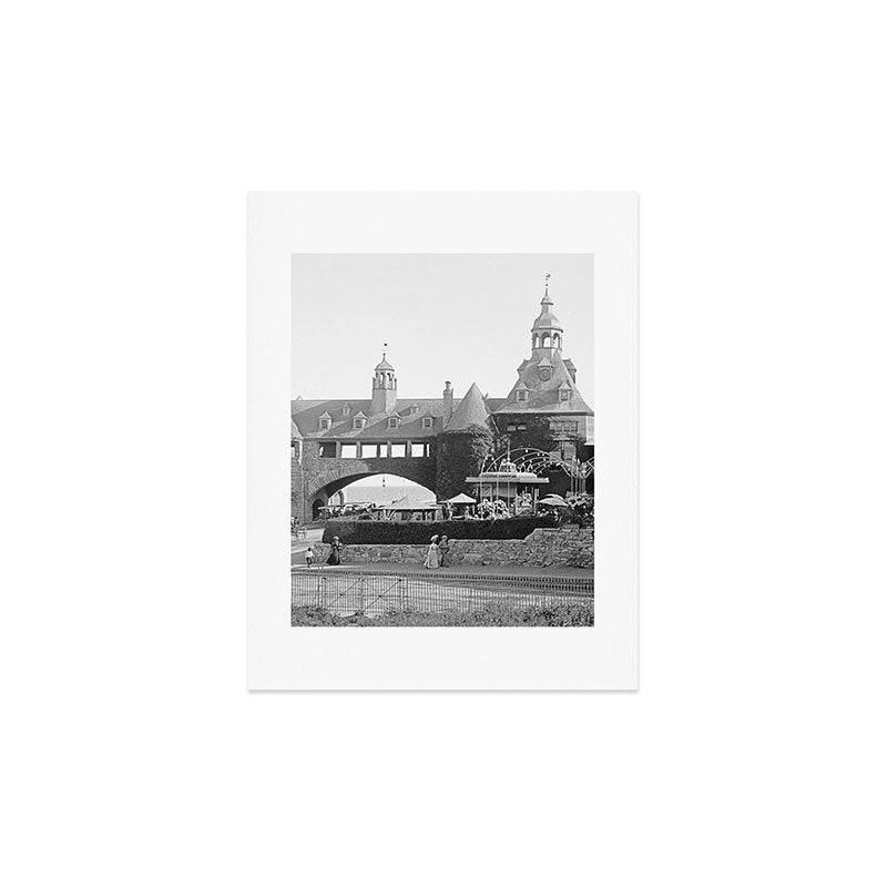 1890 Narragansett Towers & Casino, Narragansett, Rhode Island Art Print
