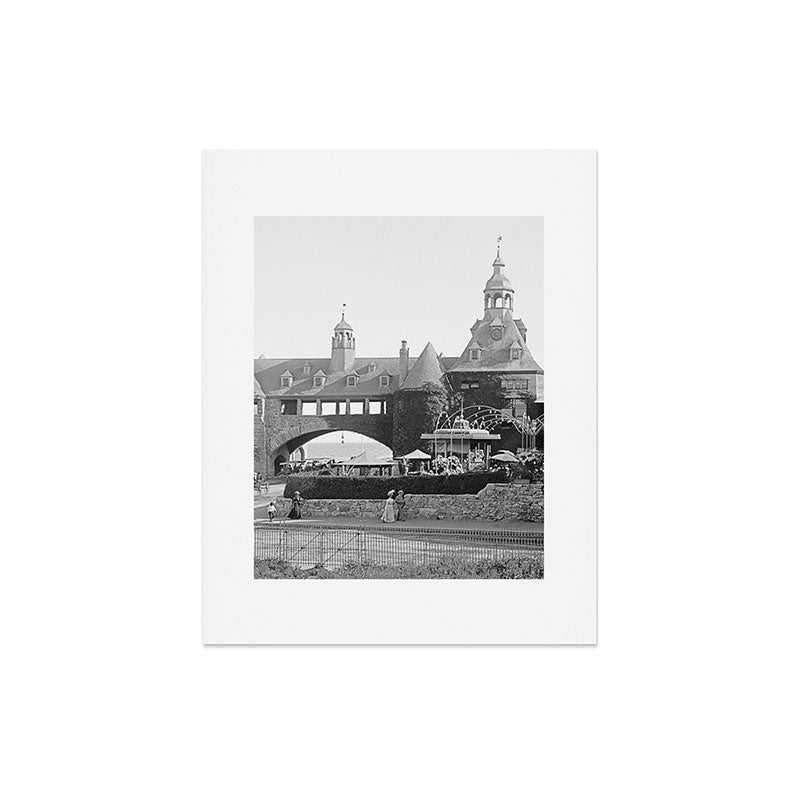 1890 Narragansett Towers & Casino, Narragansett, Rhode Island Art Print