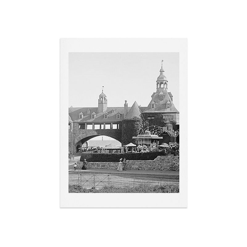 1890 Narragansett Towers & Casino, Narragansett, Rhode Island Art Print