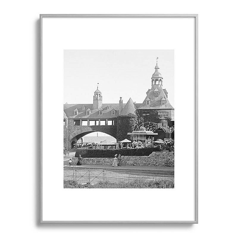 1890 Narragansett Towers & Casino, Narragansett, Rhode Island Framed Art Print