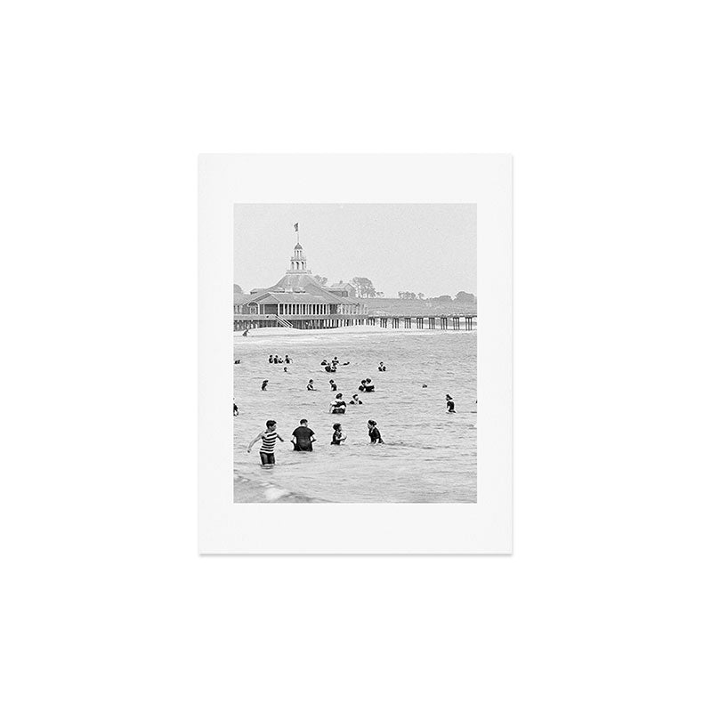 1895 Narragansett Pier and Beach, Narragansett, Rhode Island Art Print