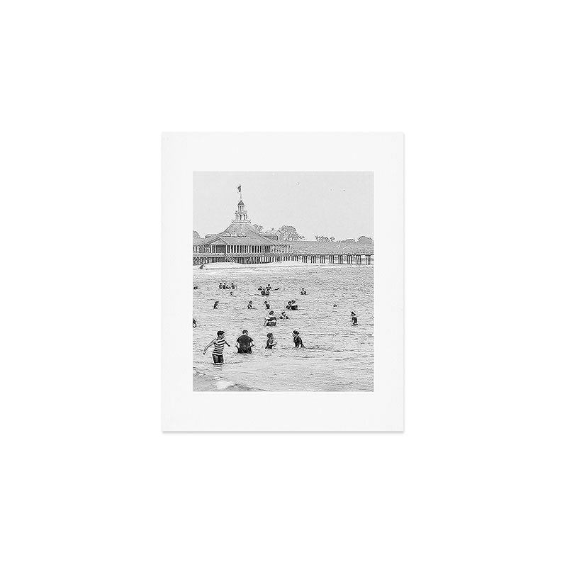1895 Narragansett Pier and Beach, Narragansett, Rhode Island Art Print