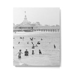 1895 Narragansett Pier and Beach, Narragansett, Rhode Island Metal Print
