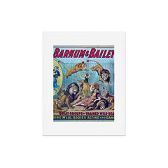 1910 Barnum & Bailey Circus Dancing Lions - M'lle Adgi's Acting Vintage Poster Art Print