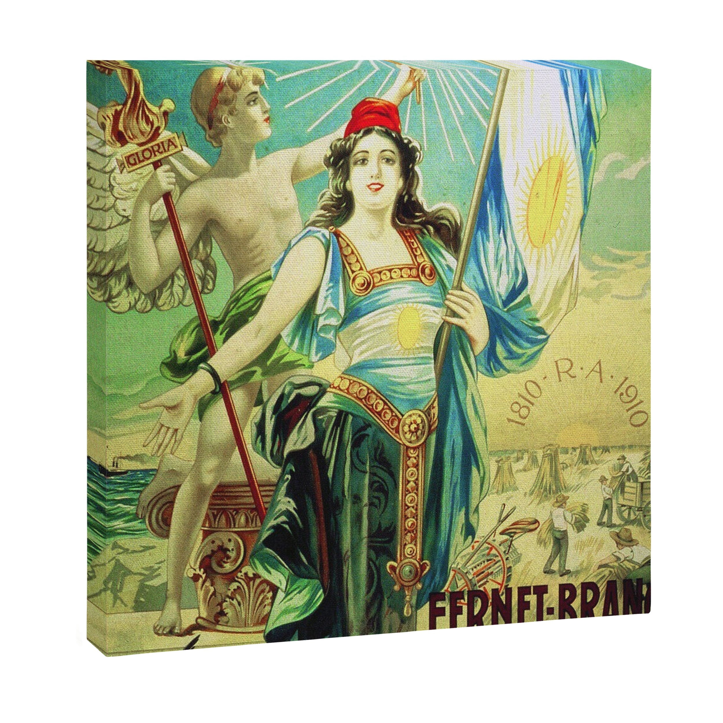 1910 Fernet Branca Liqueur Aperitif Advertisement Poster Print Canvas Print