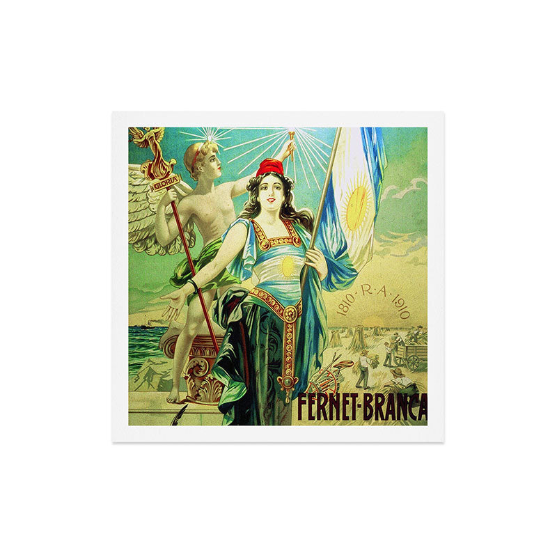 1910 Fernet Branca Liqueur Aperitif Advertisement Poster Print Art Print