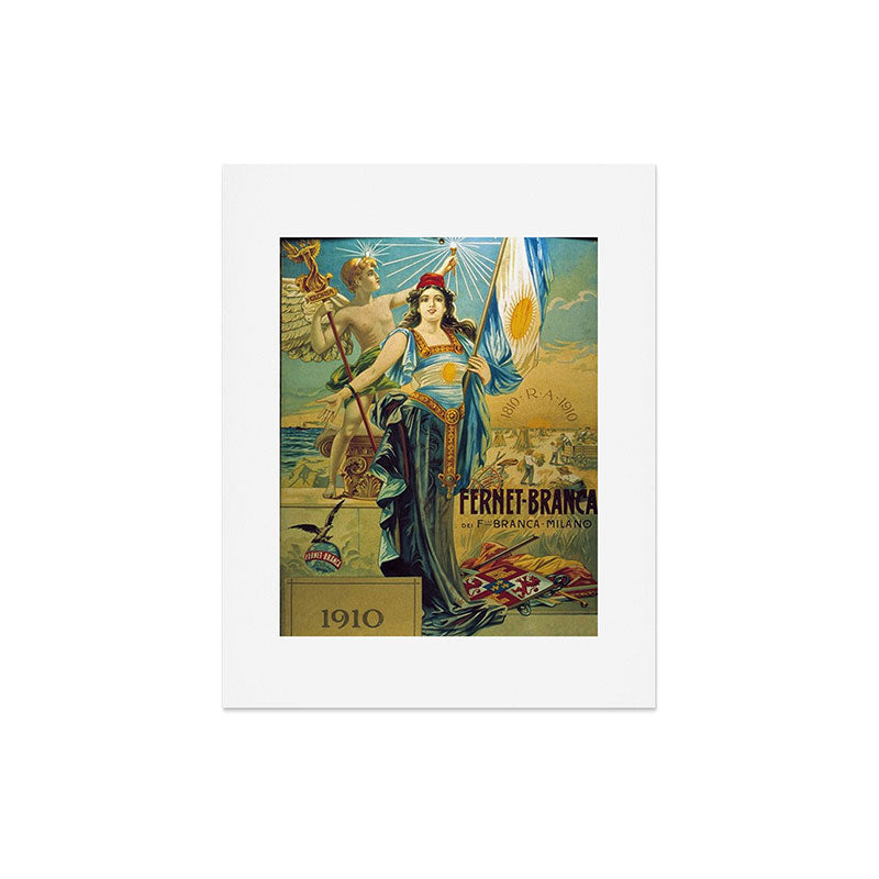 1910 Fernet Branca Liqueur Aperitif Advertisement Poster Print Art Print
