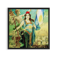1910 Fernet Branca Liqueur Aperitif Advertisement Poster Print Framed Canvas Print