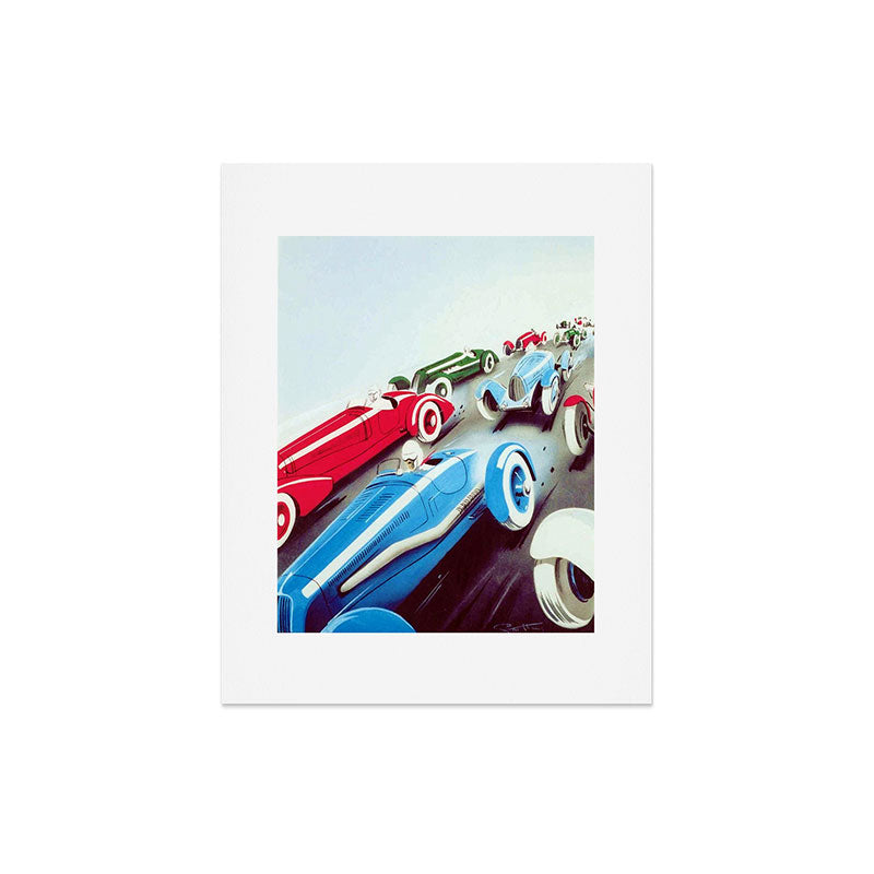 1932 Vintage 24 Hours of Le Mans French Auto Racing Wall Decor Art Print