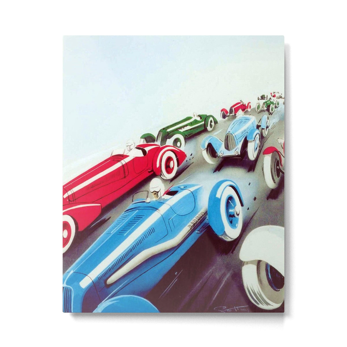 1932 Vintage 24 Hours of Le Mans French Auto Racing Wall Decor Metal Print