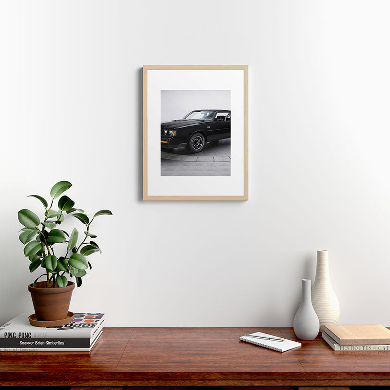 1987 Grand National Muscle Car Framed Art Print