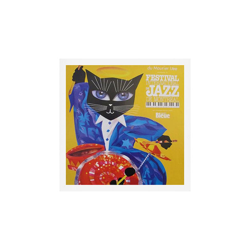 1994 Montreal Jazz Festival Cool Cat Poster No. 3 Gig Advertisement Art Print
