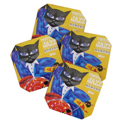 1994 Montreal Jazz Festival Cool Cat Poster No. 3 Gig Advertisement Coaster
