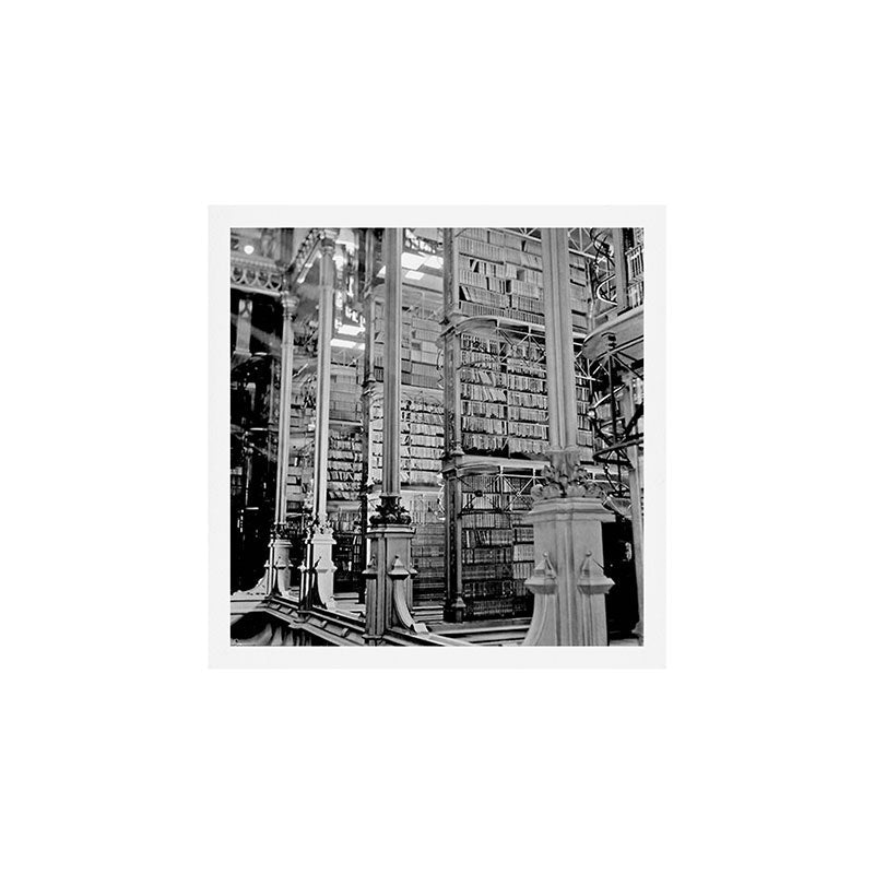 A Book Lover's Dream - Cincinnati Public Library black and white photographs / black and white photo Art Print
