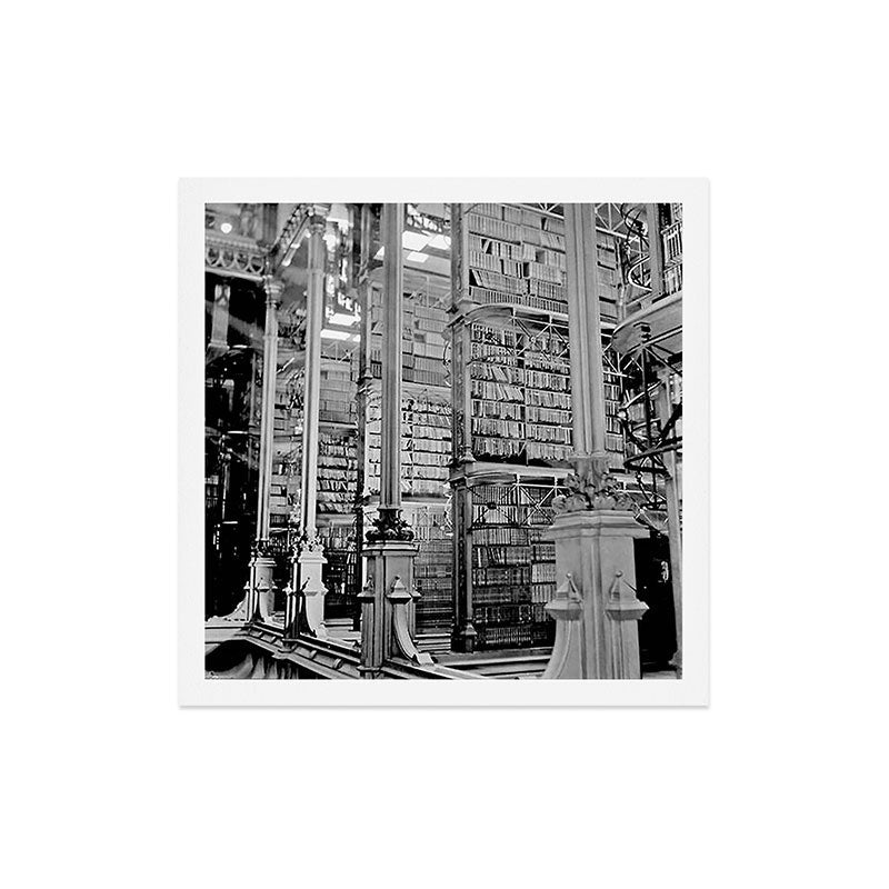 A Book Lover's Dream - Cincinnati Public Library black and white photographs / black and white photo Art Print