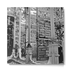 A Book Lover's Dream - Cincinnati Public Library black and white photographs / black and white photo Metal Print