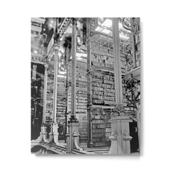 A Book Lover's Dream - Cincinnati Public Library black and white photographs / black and white photo Metal Print