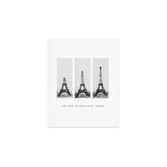 1888-1889 The Rise of the Eiffel Tower Construction Sequence black and white photography Art Print