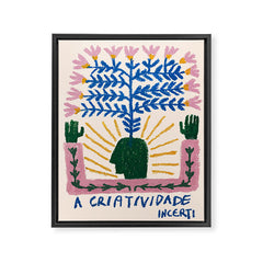 "The Criativity" Sketch Framed Canvas Print