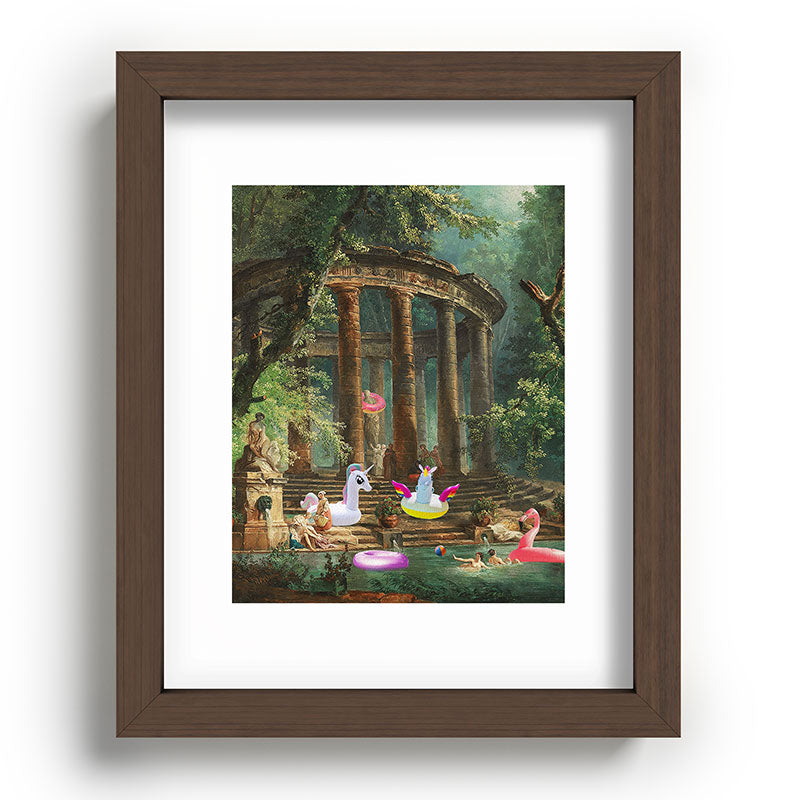18th Century Pool Party Framed Art Print