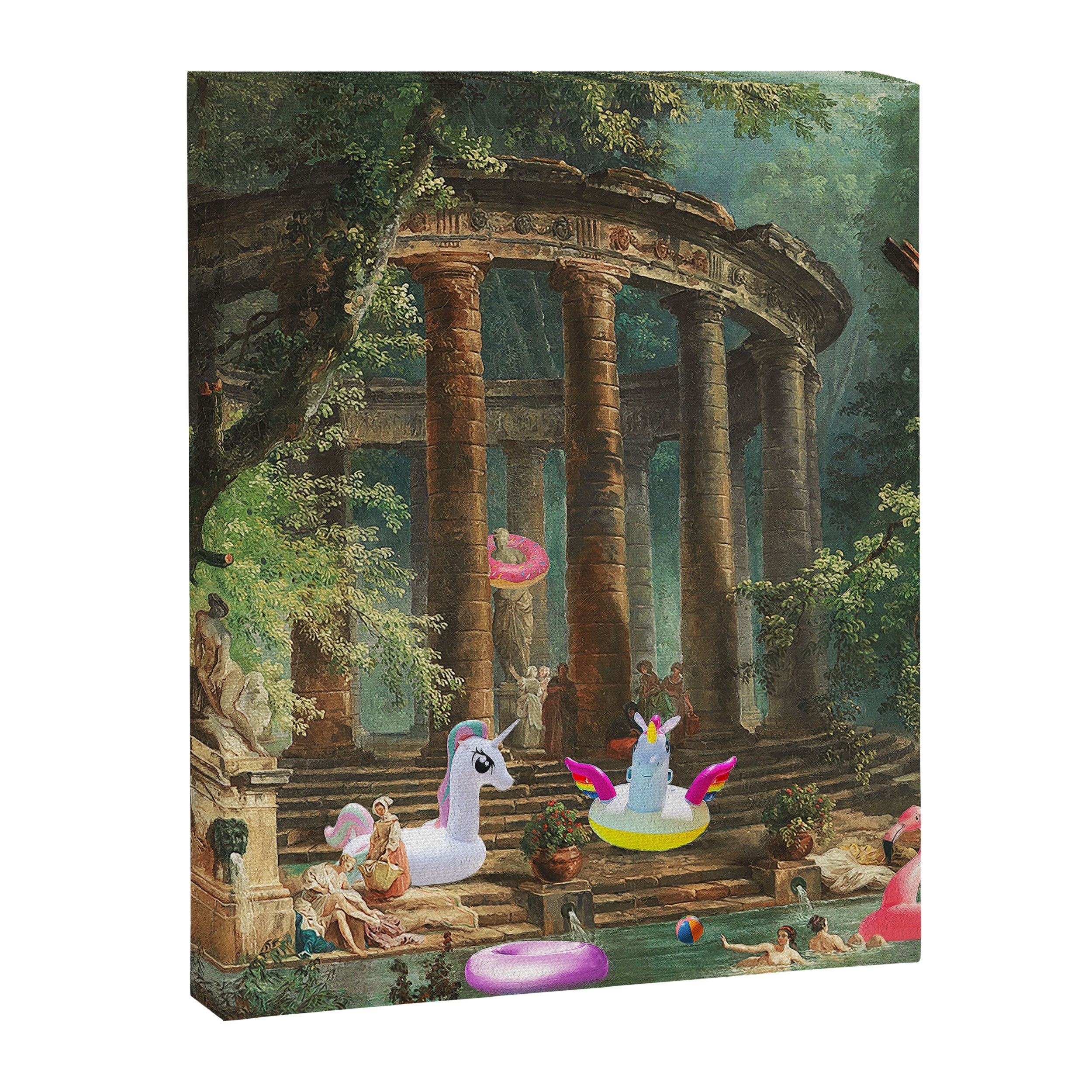 18th Century Pool Party Canvas Print