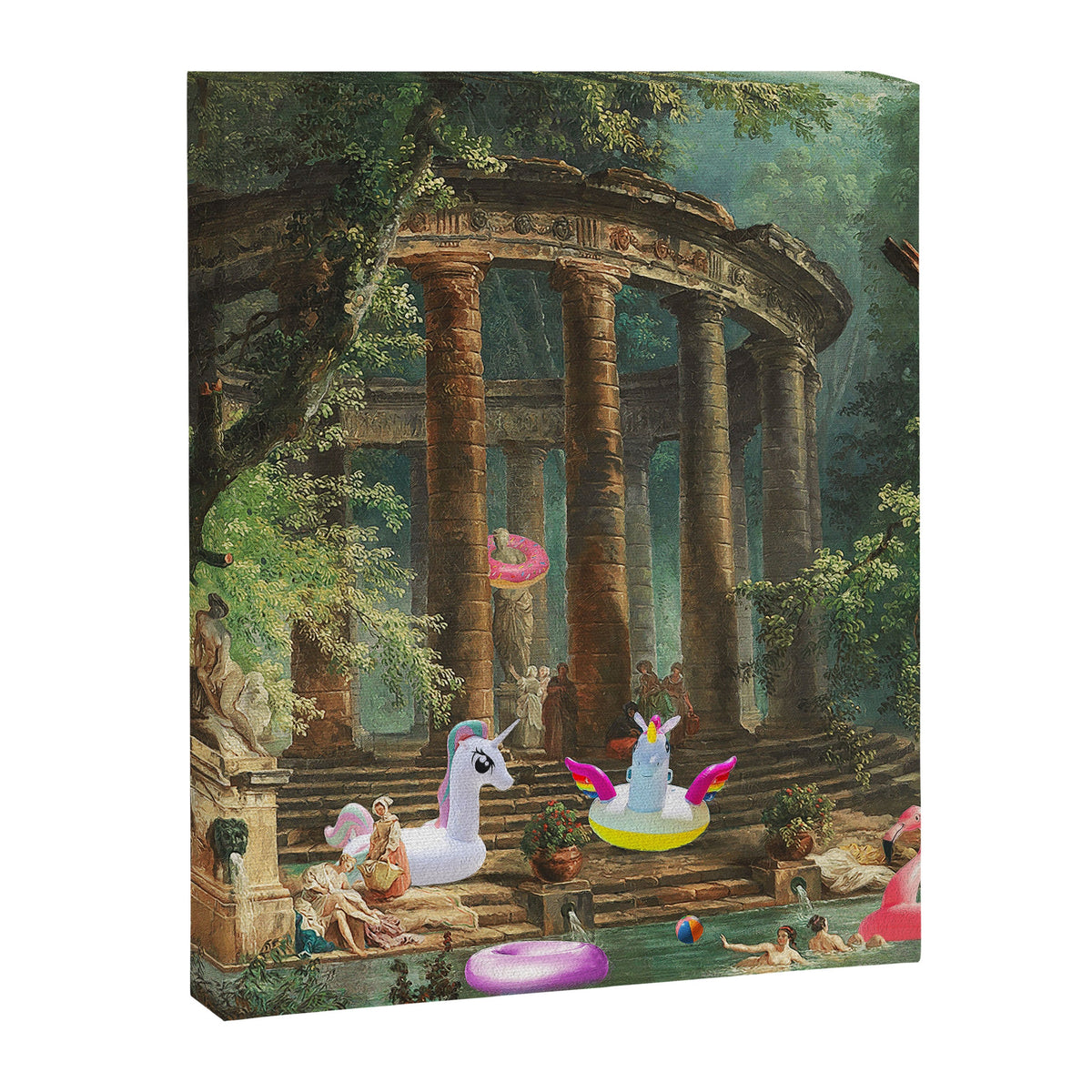18th Century Pool Party Canvas Print