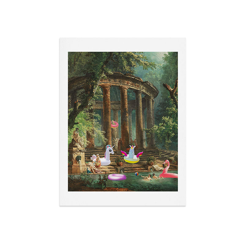 18th Century Pool Party Art Print