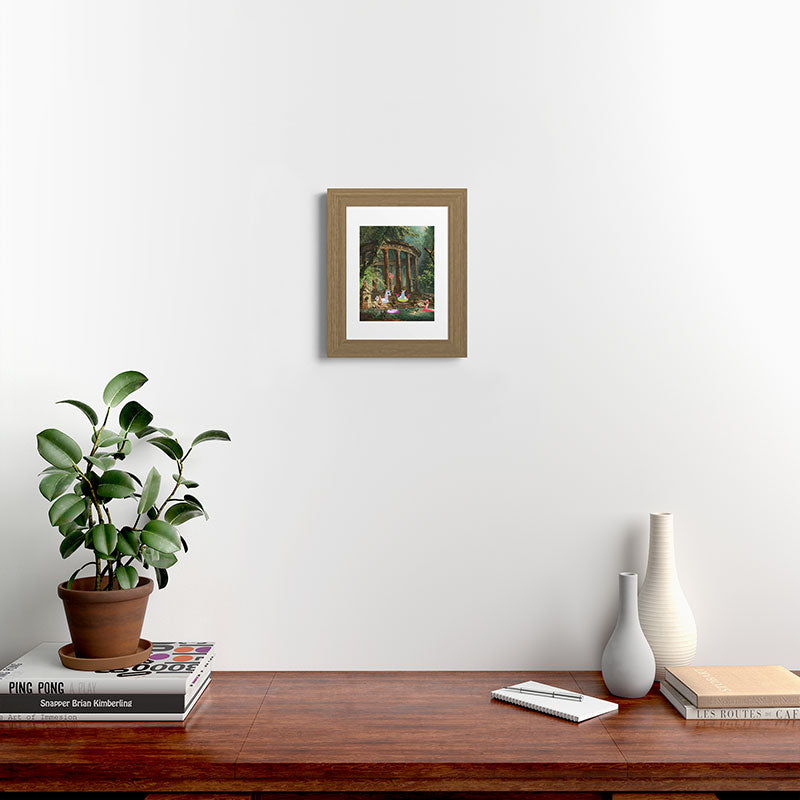 18th Century Pool Party Framed Art Print