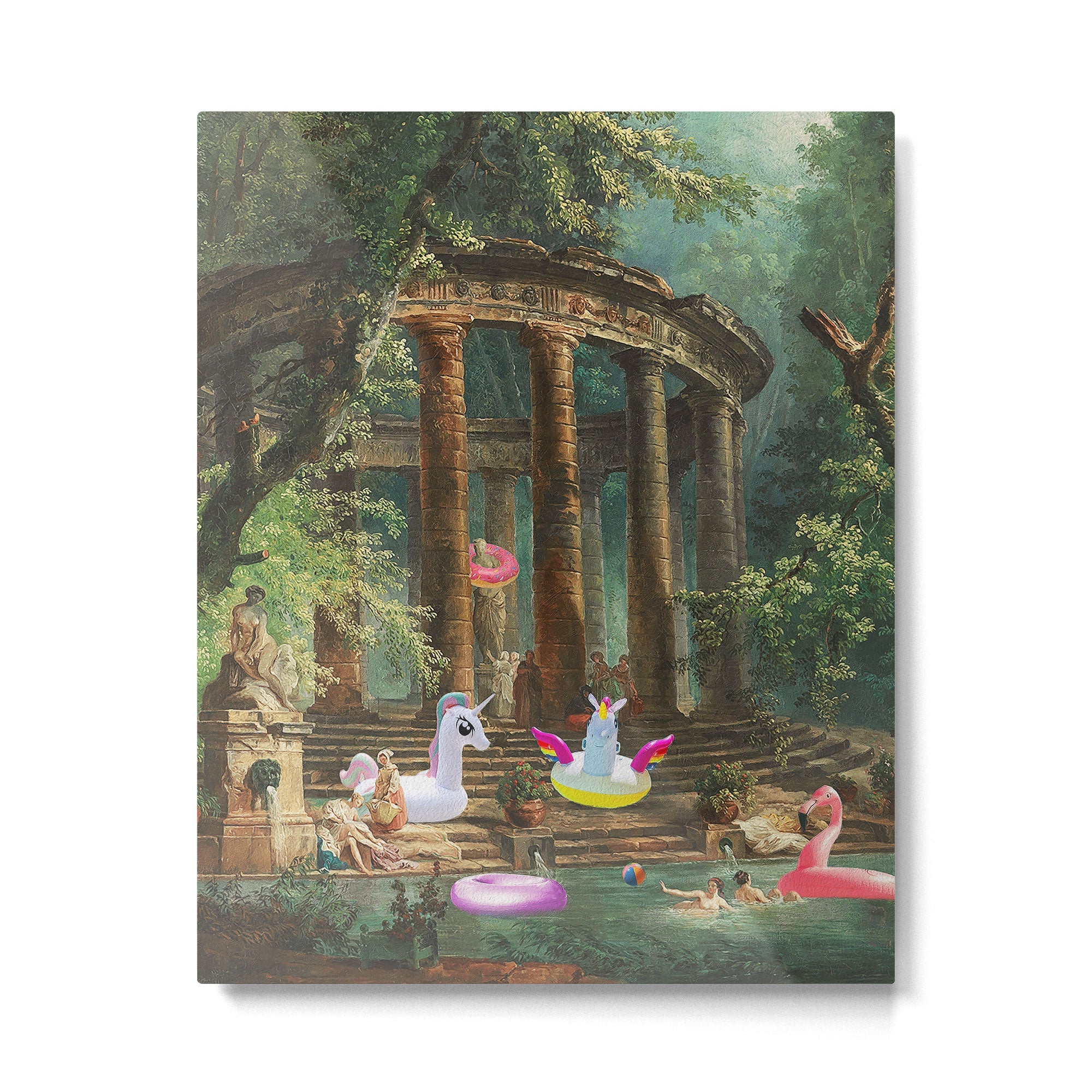 18th Century Pool Party Metal Print