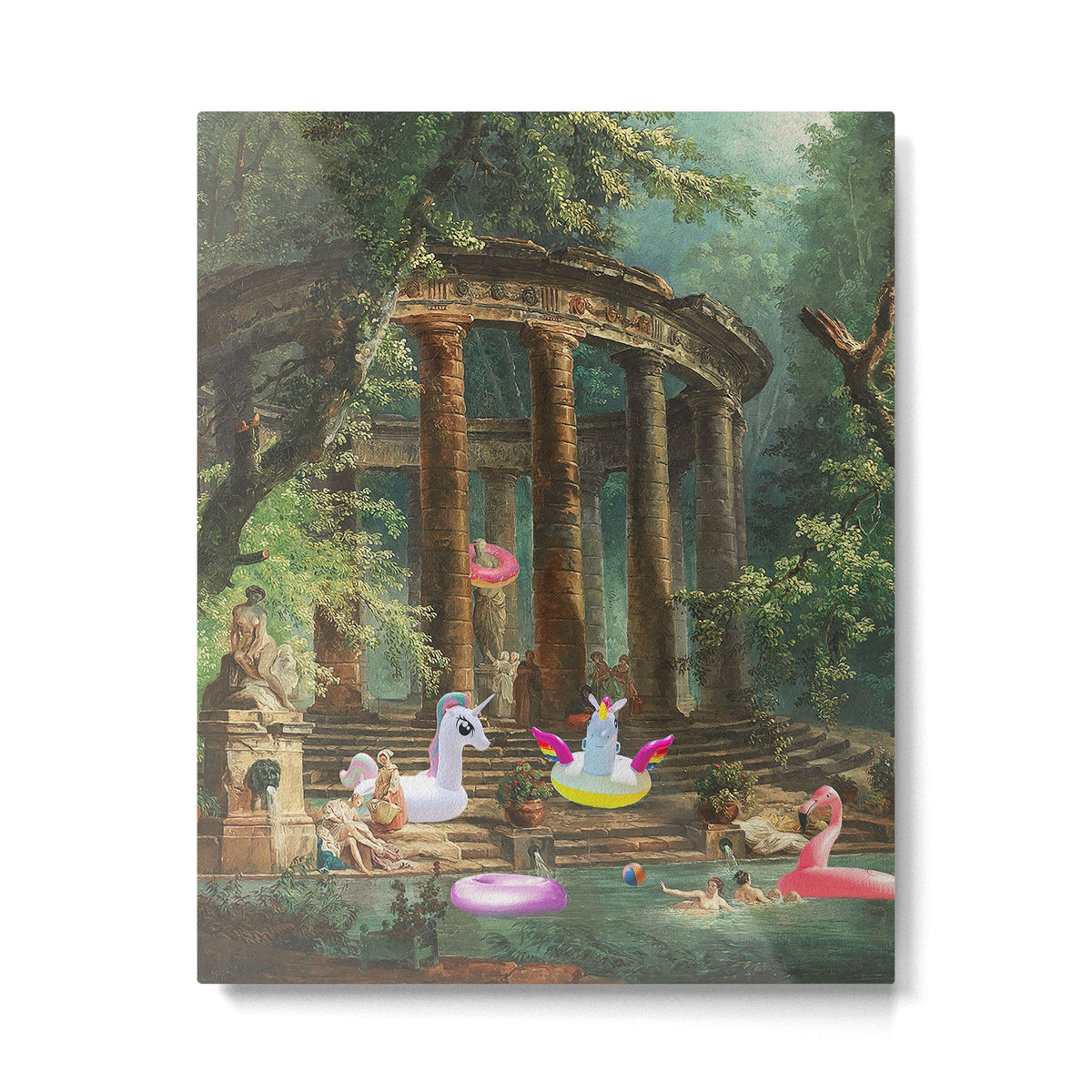 18th Century Pool Party Metal Print