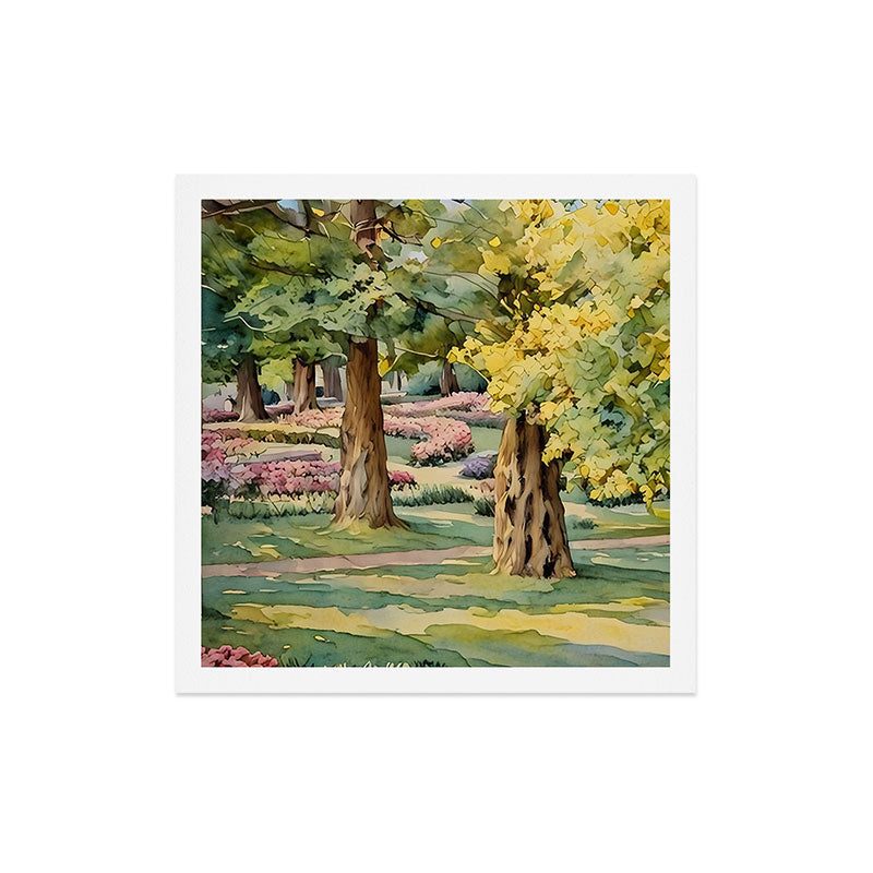 A beautiful day at the park Art Print