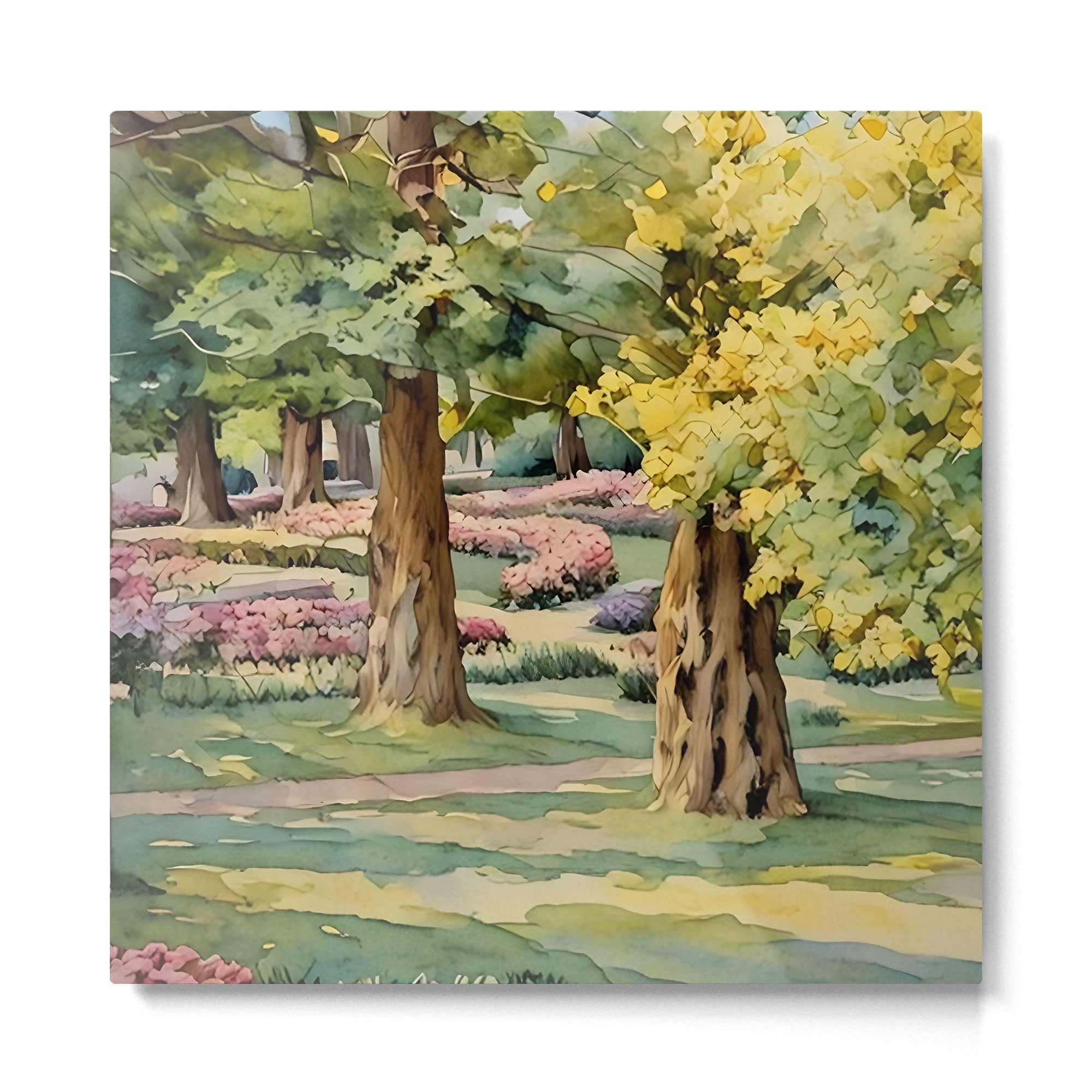 A beautiful day at the park Metal Print