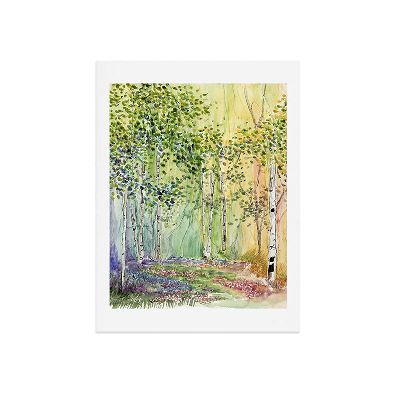 4 season watercolor collection - spring Art Print