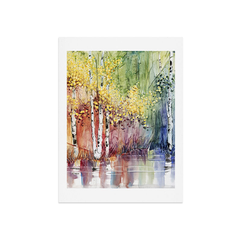 4 Season watercolor collection - summer Art Print