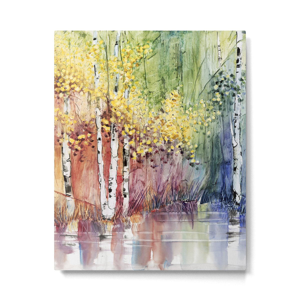 4 Season watercolor collection - summer Metal Print