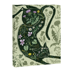 A Cat in the Wildflowers Canvas Print