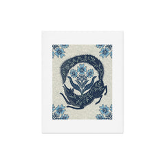 A Fox Chasing Its Tail Art Print