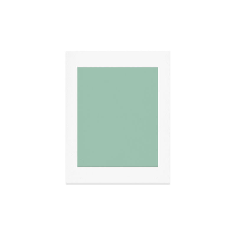 1950s Mint Green Solid Art Print